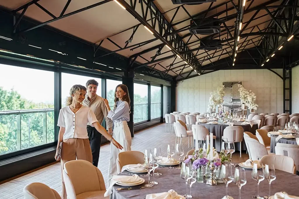 Corporate event venue setup at Serene Event Center in Allen, Frisco, and Plano TX